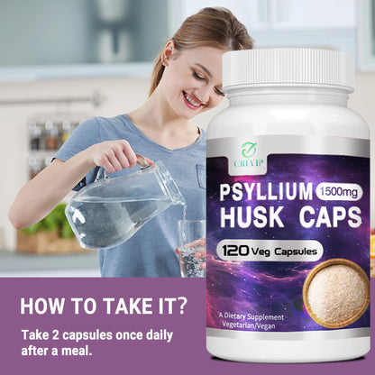 Psyllium Husk Supplement - 120 Capsules