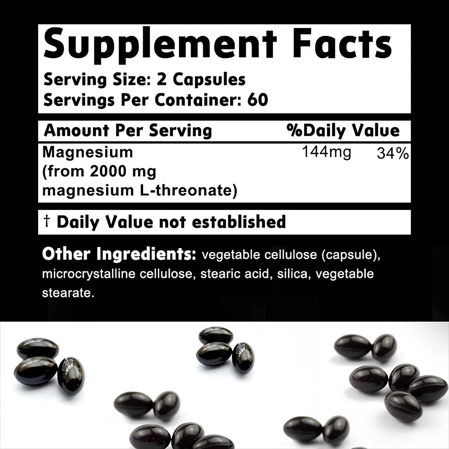 Magnesium L-Threonate - 120 Capsules