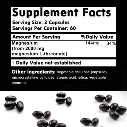 Magnesium L-Threonate - 120 Capsules