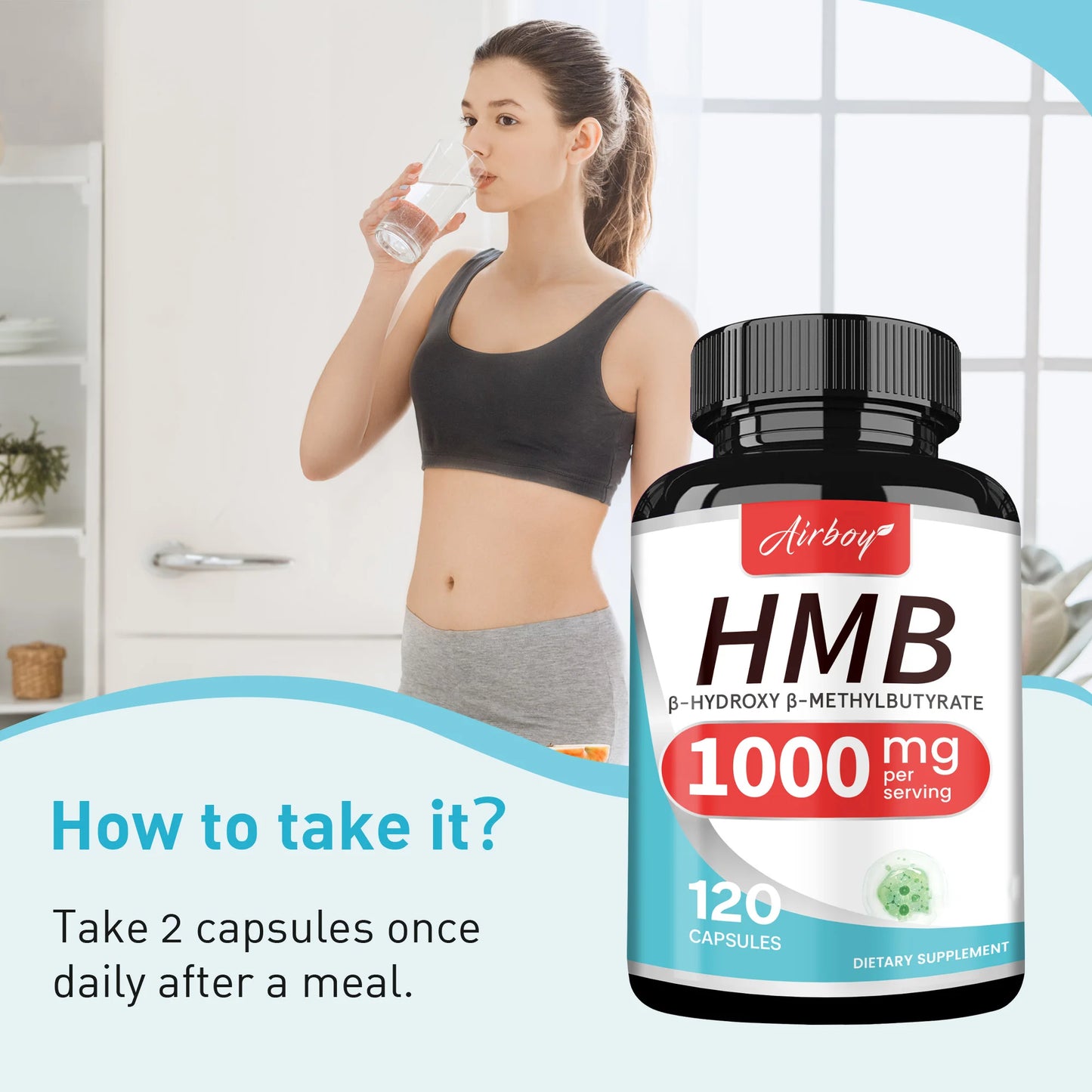 HMB Supplements - 120 Capsules