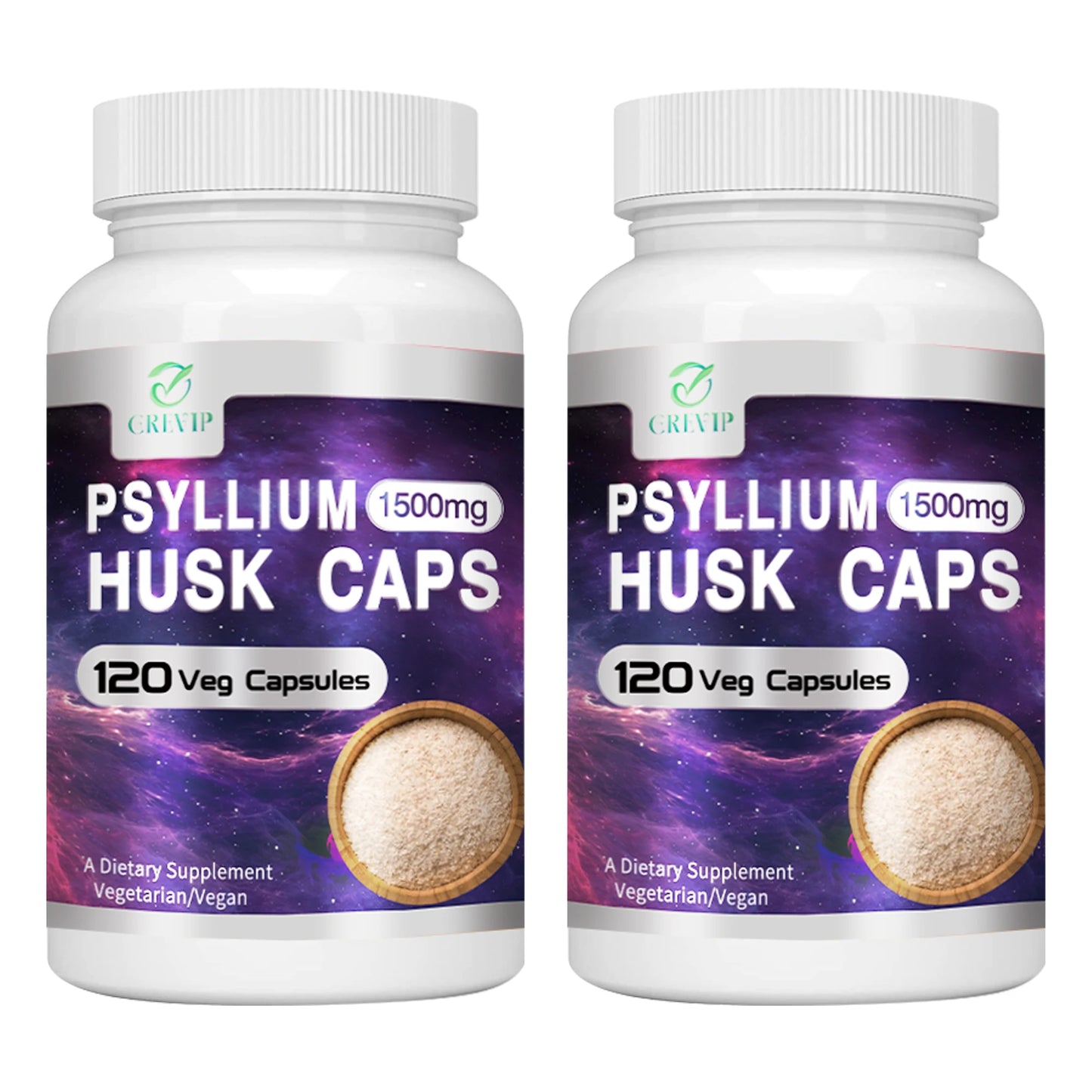 Psyllium Husk Supplement - 120 Capsules