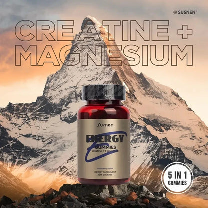 Creatine Magnesium Gummies, 60 Gummies, Blueberry Flavor