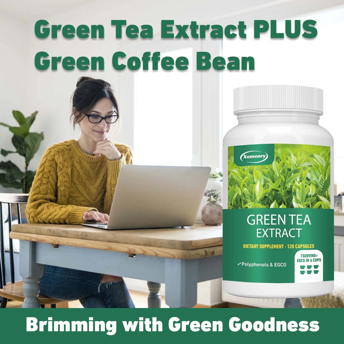 Green Tea Extract - 120 Capsules