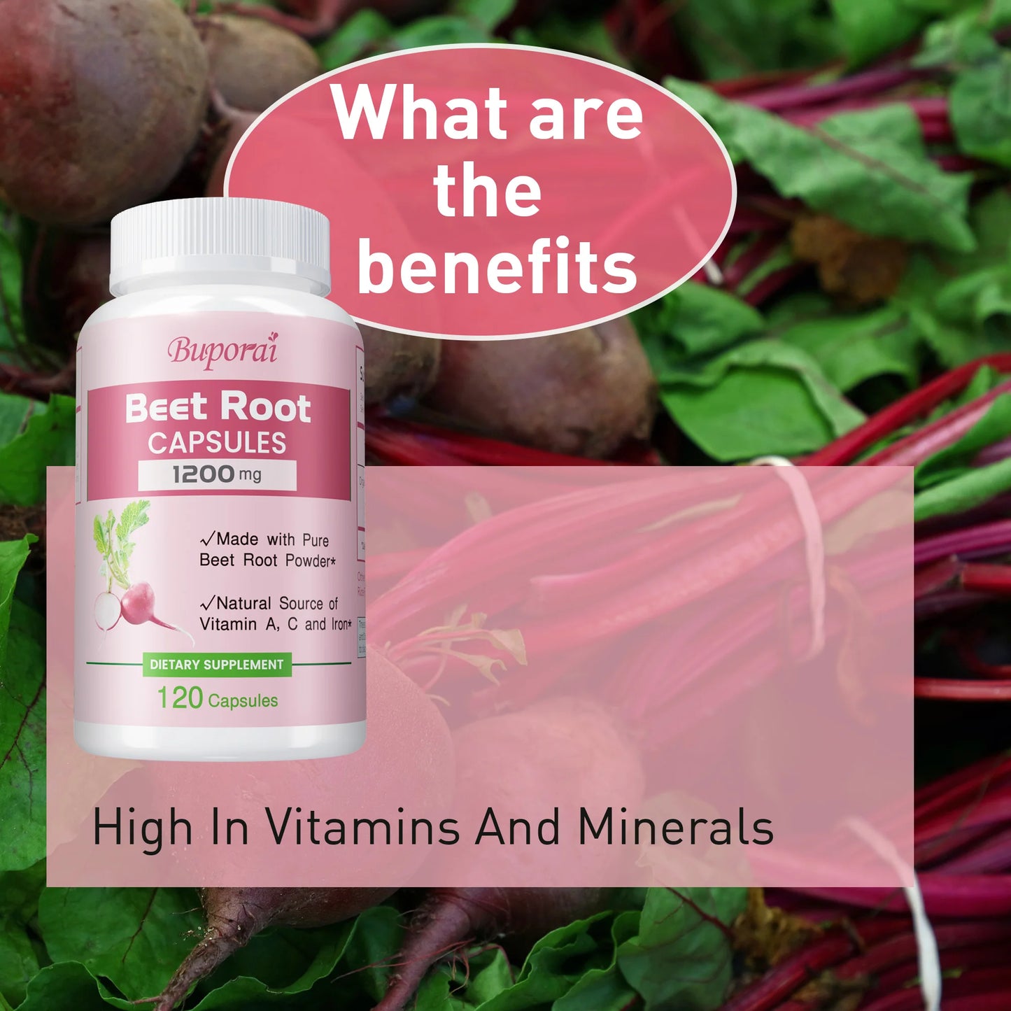 Beet Root - 120 Capsules