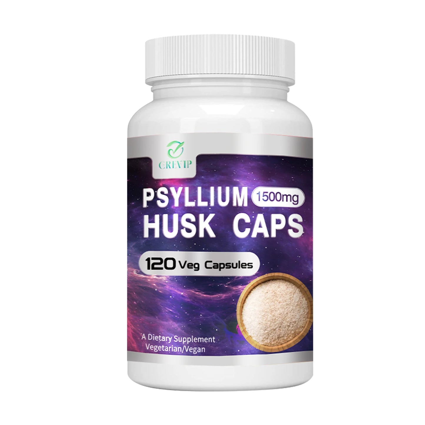 Psyllium Husk Supplement - 120 Capsules