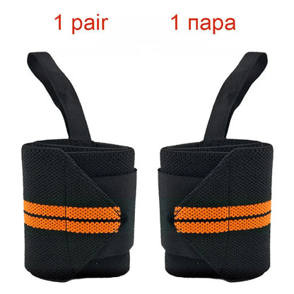 1 Pair Adjustable Bandages Weightlifting Wristbands Protector