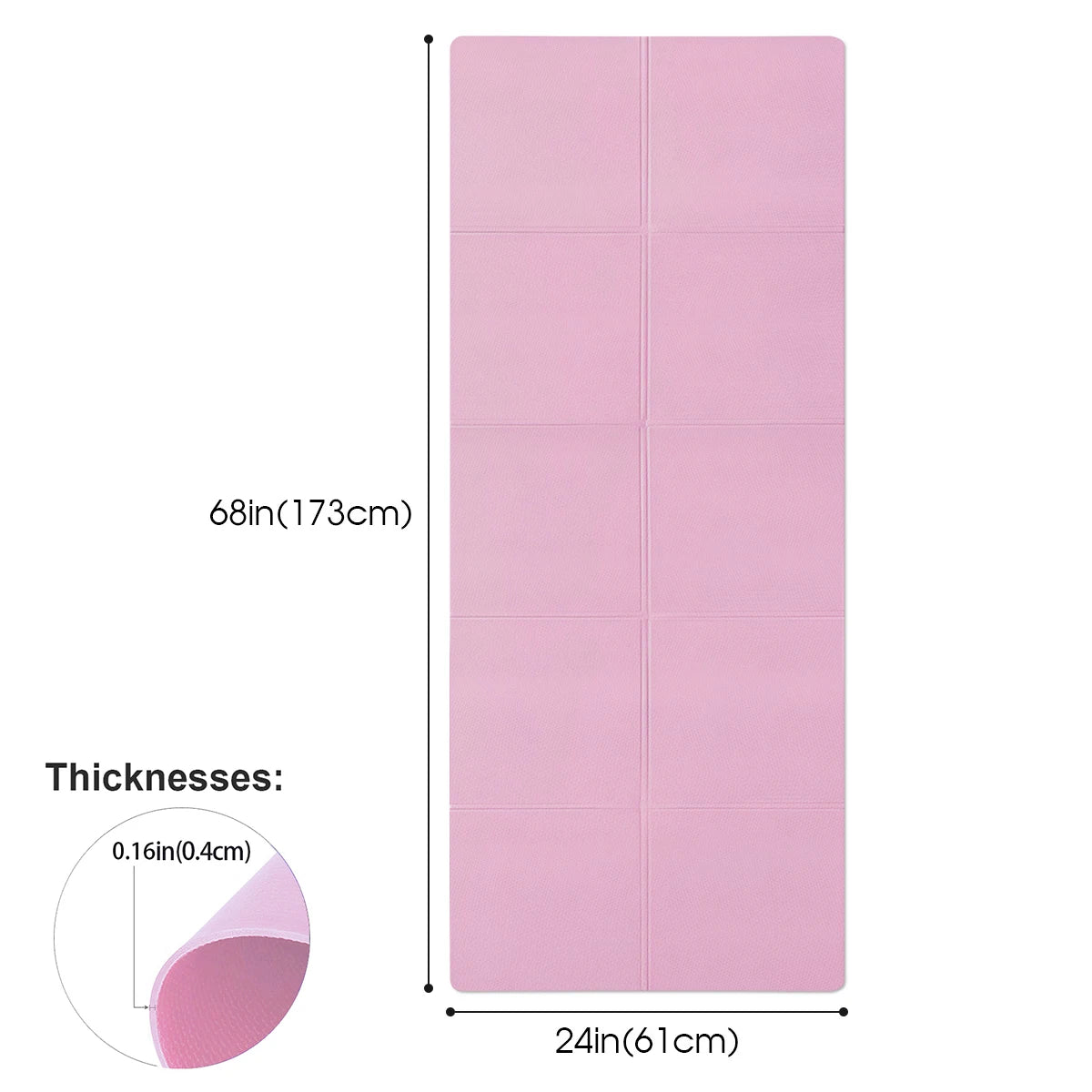 Thick EVA Yoga Mats Anti-slip Sport Fitness Mat