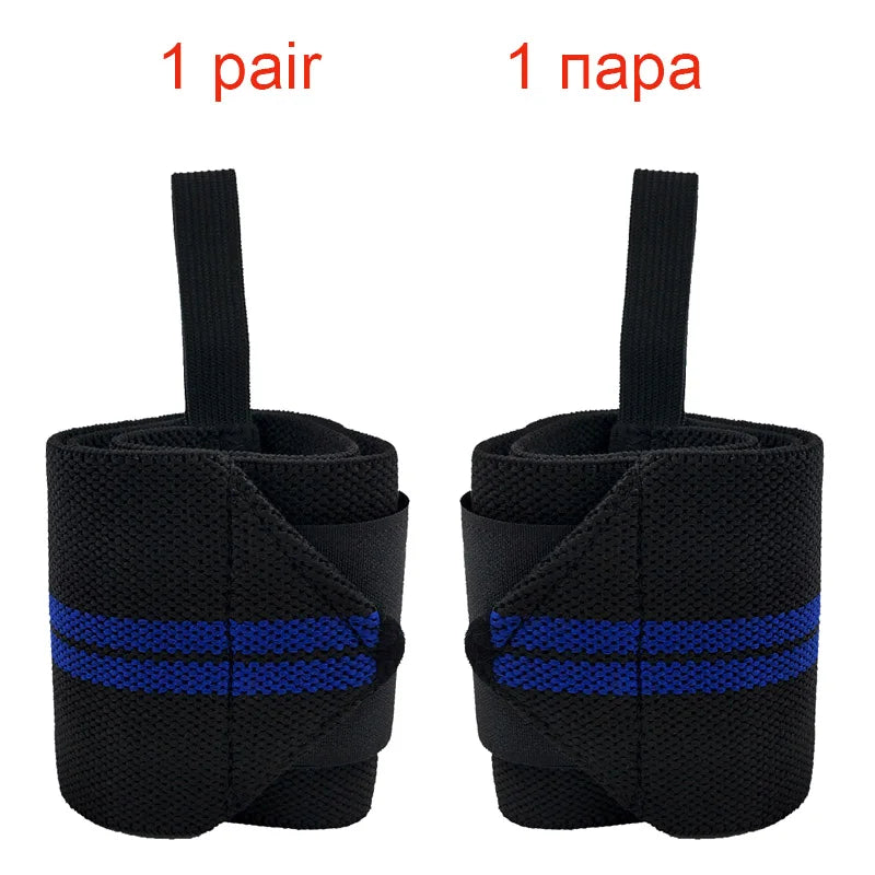 1 Pair Adjustable Bandages Weightlifting Wristbands Protector