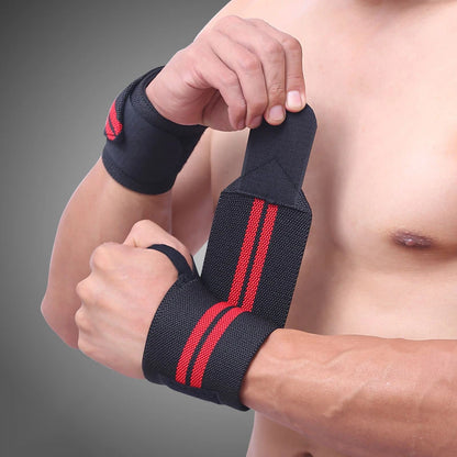 1 Pair Adjustable Bandages Weightlifting Wristbands Protector