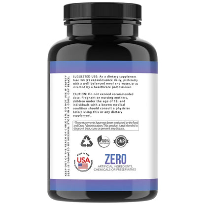 Magnesium, Zinc & Vitamin B6, High Potency Supplement - 120 capsules