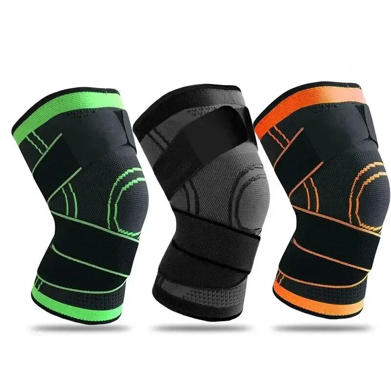 Knee Compressions Sleeve with Adjustable Straps