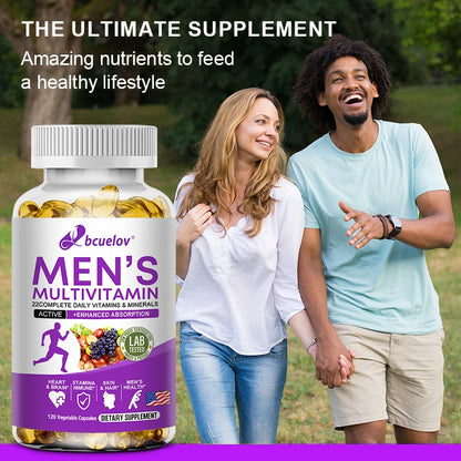 Men's Daily Multivitamin - 22 Vitamins & Minerals - 120 caps