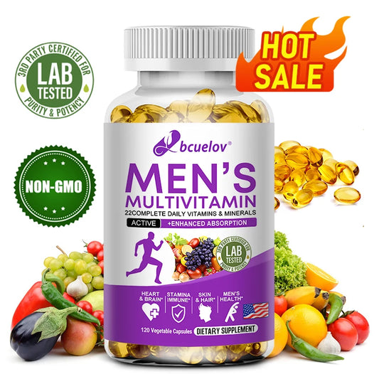 Men's Daily Multivitamin - 22 Vitamins & Minerals - 120 caps