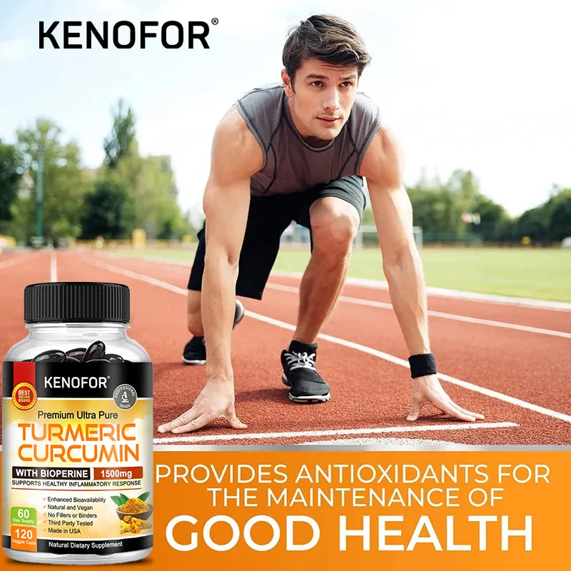 Kenofor Curcumin Nutritional Supplement Supports Knee, Joint and Bone Health