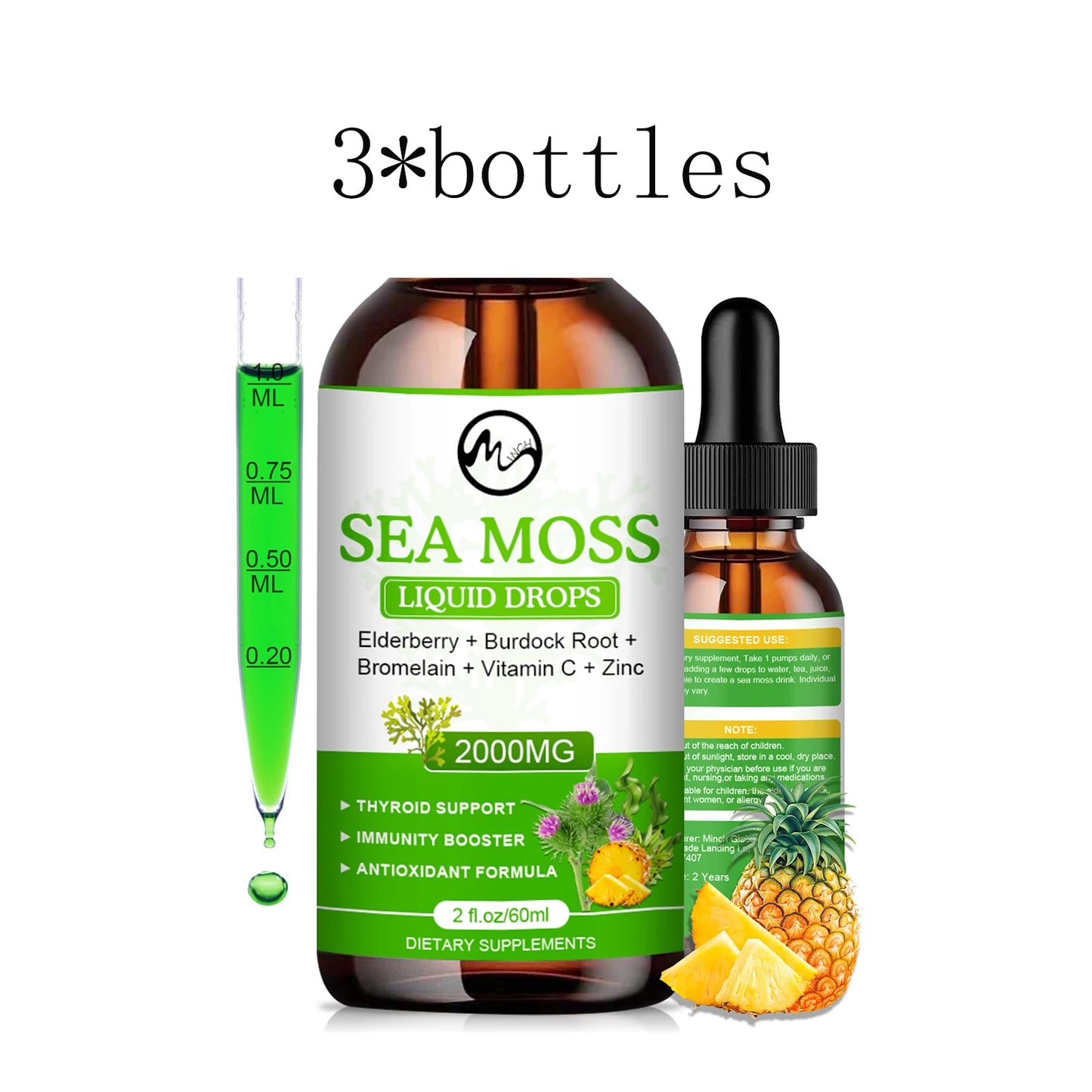 Organic Sea Moss Drops - Irish Sea Moss