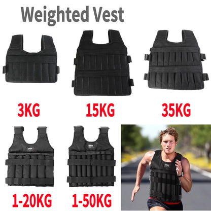 Weight Training Suit Empty Bag Fitness Running Vest Adjustable Weight