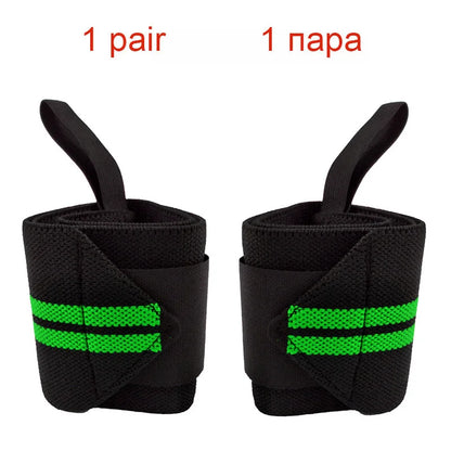 1 Pair Adjustable Bandages Weightlifting Wristbands Protector