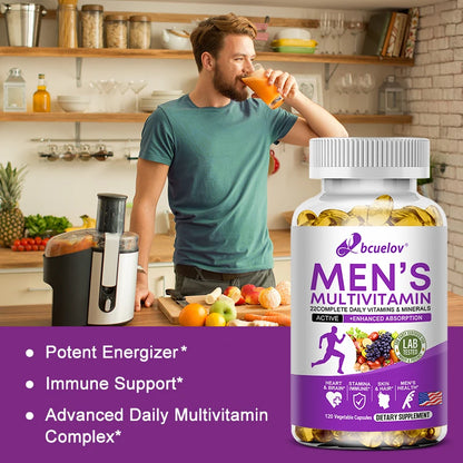 Men's Daily Multivitamin - 22 Vitamins & Minerals - 120 caps