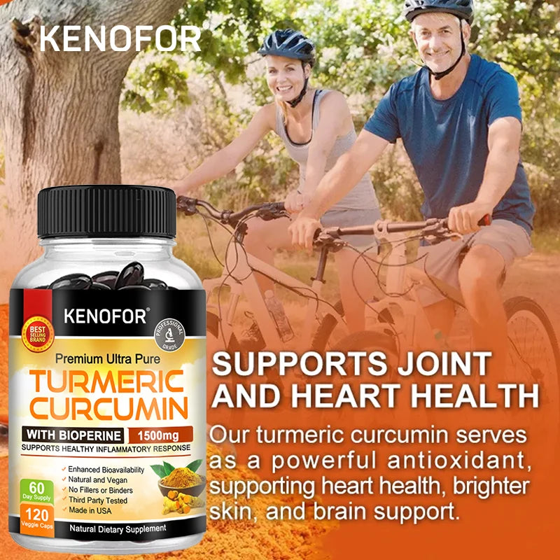 Kenofor Curcumin Nutritional Supplement Supports Knee, Joint and Bone Health