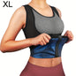 Zipper sauna vest: enhances sweat wicking during exercise, suitable for shaping Women's waist and abdomen